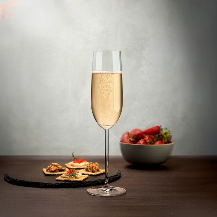 Vantage Crystal Champagne Glasses 7.25 oz. (Set of 2)