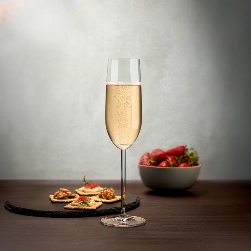 Vantage Crystal Champagne Glasses 7.25 oz. (Set of 2)
