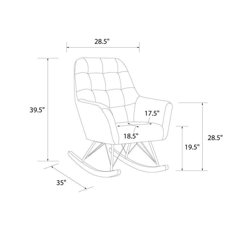 Raven Upholstered Rocker
