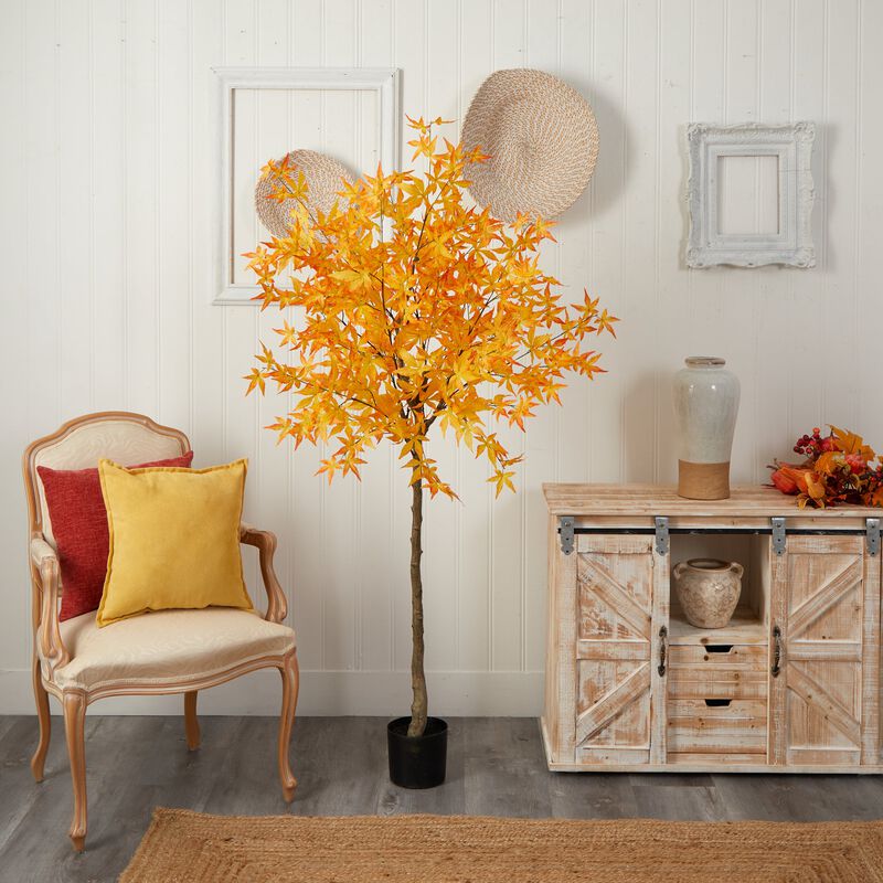 Hivvago 6 Feet Autumn Maple Artificial Tree