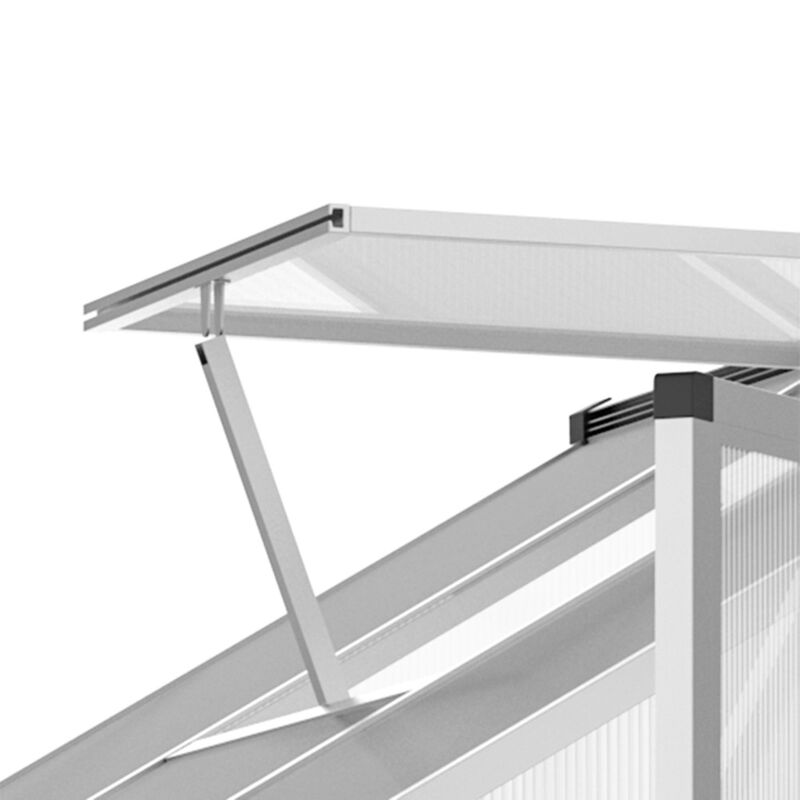 Greenhouse with Roof Vent Weather-Resistant Plant House for Optimal Ventilation & Growth