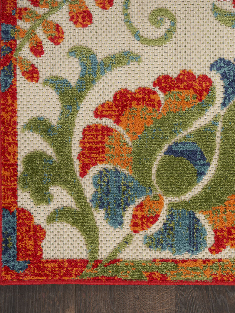 Aloha ALH17 Red/Multicolor 6' x 9' Rug