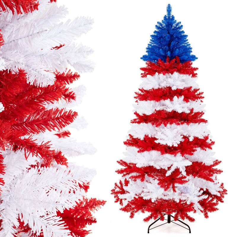 Artificial Christmas Tree with Warm White LED Lights