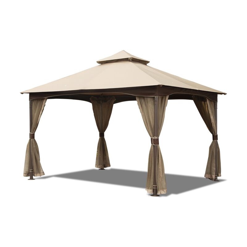 10'x13' Outdoor Gazebo with Mosquito Netting