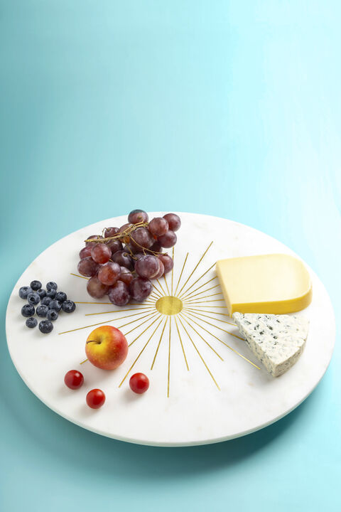 Sunshine Marble Lazy Susan 16"