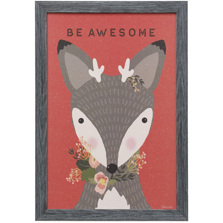 Awesome Deer Framed Print