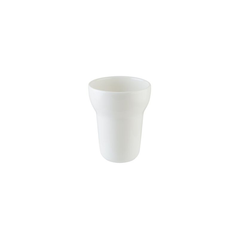 Softline dia.3.75" h:4.75" 12 oz. Round White Porcelain Mug (Set of 2)