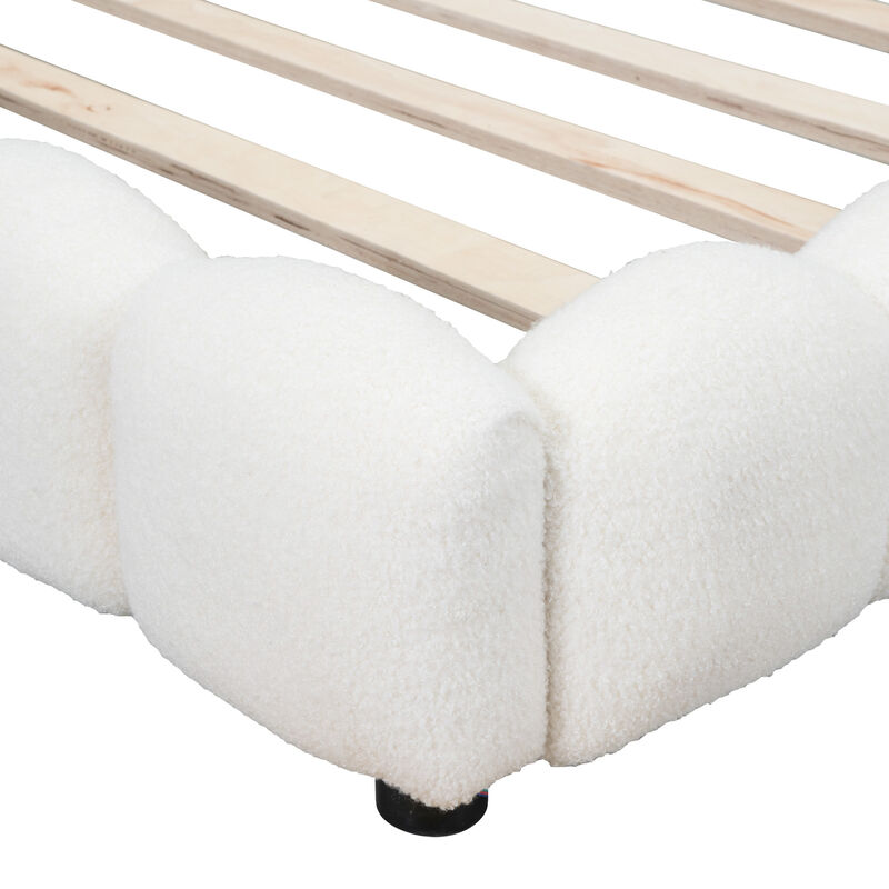 Merax Upholstered Platform Bed with USB Ports
