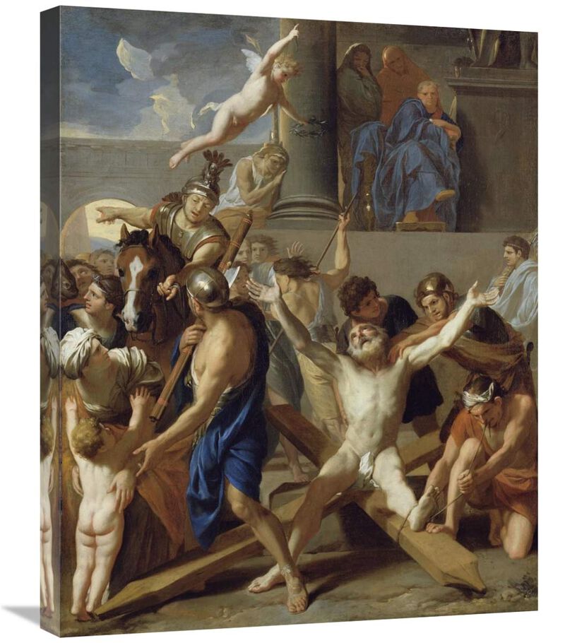The Martyrdom of St. Andrew-Canvas Art-22x28