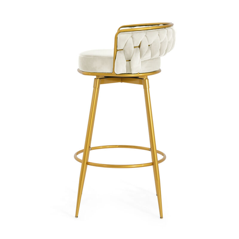Merax Swivel Counter Height Bar Stools Set of 2