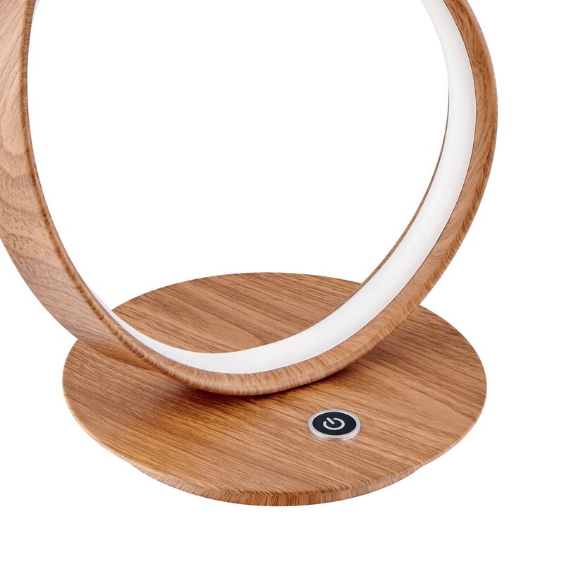 Amsterdam Table Lamp Light Wood Metal Dimmable Integrated LED