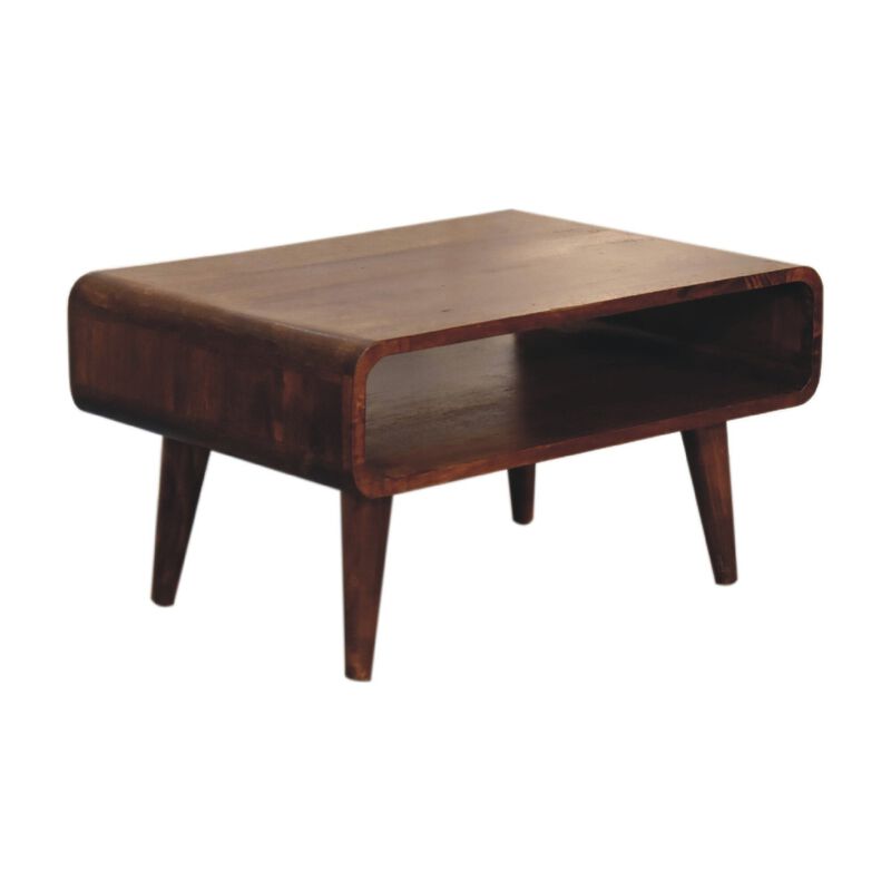 Open Chestnut  Solid Wood Media Unit