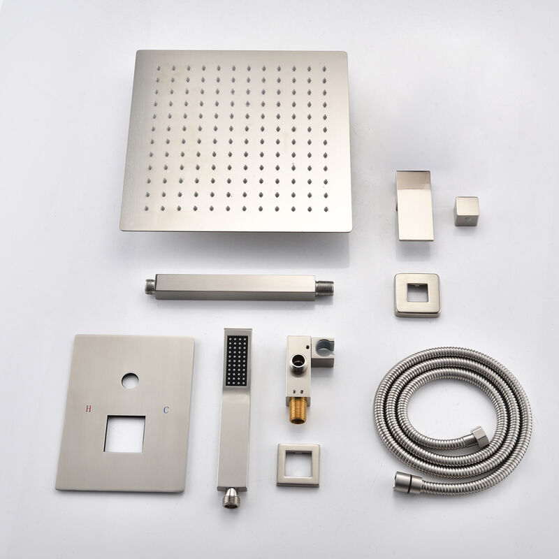 Ceiling Mounted Shower System Combo Set With Handheld And 10 Shower Head