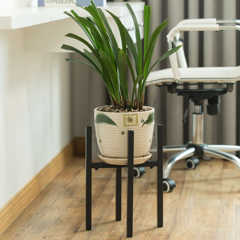 Adjustable Metal Plant Holder, Flower Pot Stand Expands from 9.5- 14.5 Inches