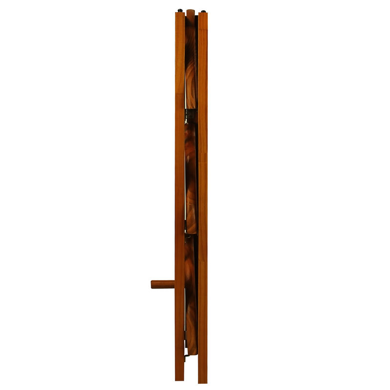 Casual Home 4-Shelf Corner Folding Bookcase, Honey Oak