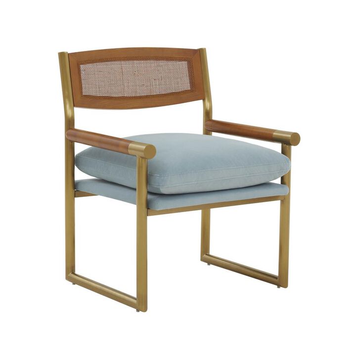 Belen Kox Azure Rattan Velvet Chair, Belen Kox