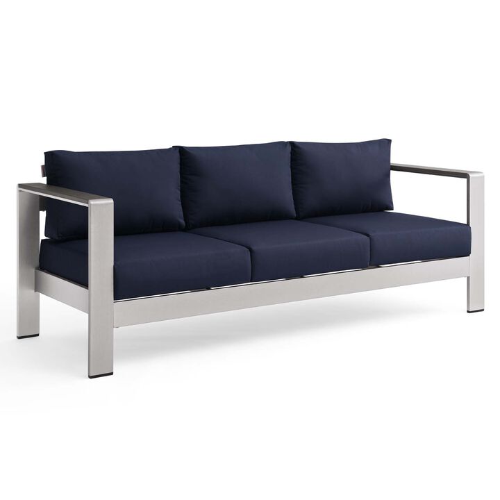 Modway - Shore Outdoor Patio Aluminum Sofa