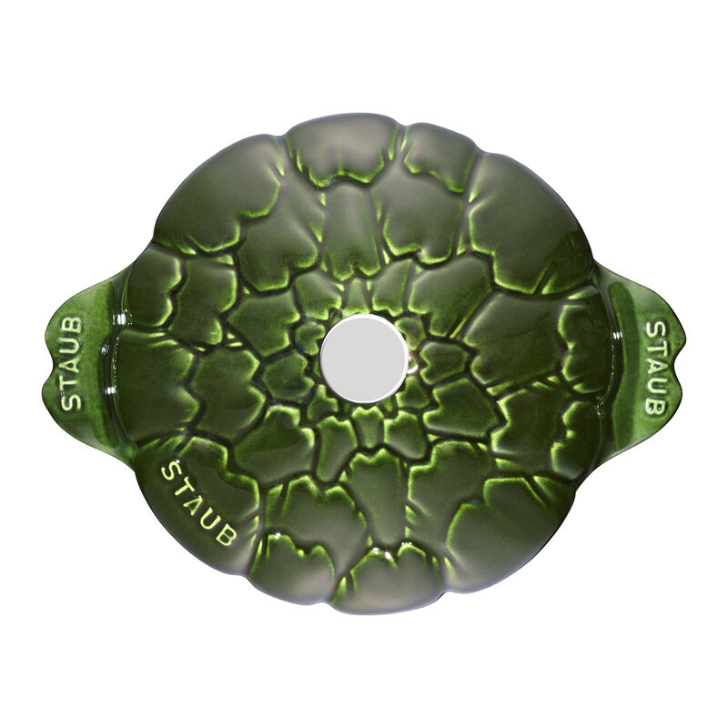 Staub Cast Iron 3-qt Artichoke Cocotte - Basil