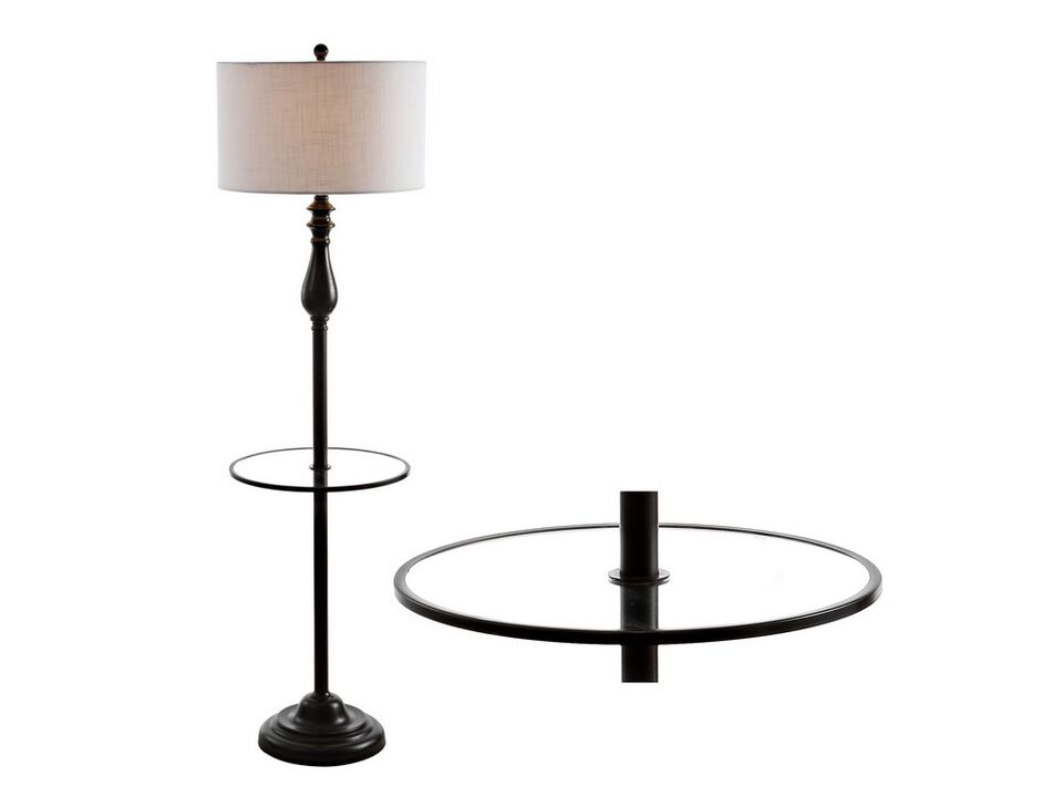 Laine Metal/Glass LED Side Table and Floor Lamp