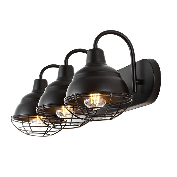 Levi Industrial Farmhouse Iron LED Vanity