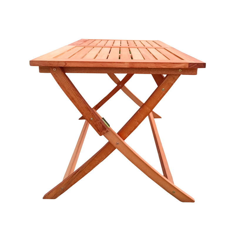 Foldable Patio Dining Set, 4 Folding Chairs & 1 Dining Table, Indoor And Outdoor Universal