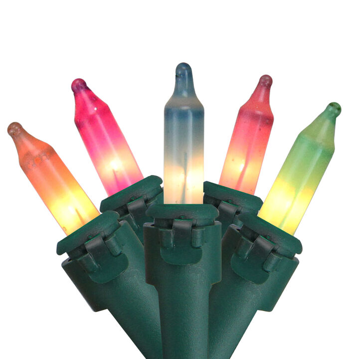 50-Count Pastel Multi-Color Mini Easter Light Set  10ft Green Wire
