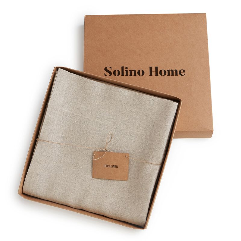 Solino Home 100% Pure Linen Curtain | Linen for Thanksgiving, Christmas