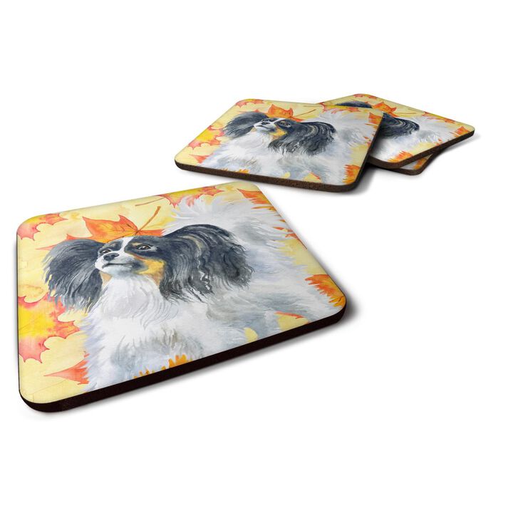 Caroline's Treasures Papillon Fall Decorative coasters, Multicolor