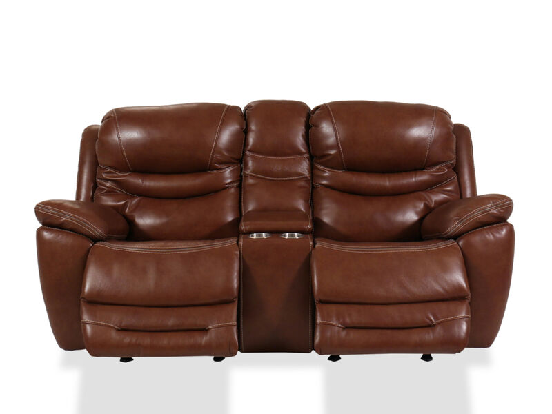 Chestnut Glider Loveseat
