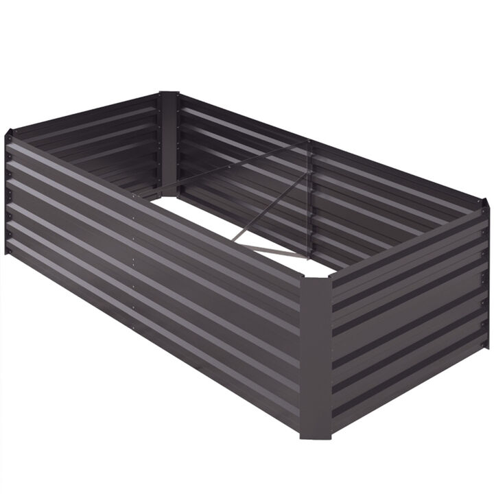 Wooden Raised Garden Bed Planter Box for Flowers and Vegetables