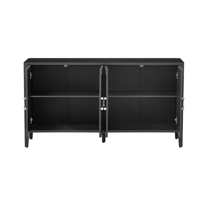 Merax Sophisticated Fir Veneer Sideboard Storage Cabinet