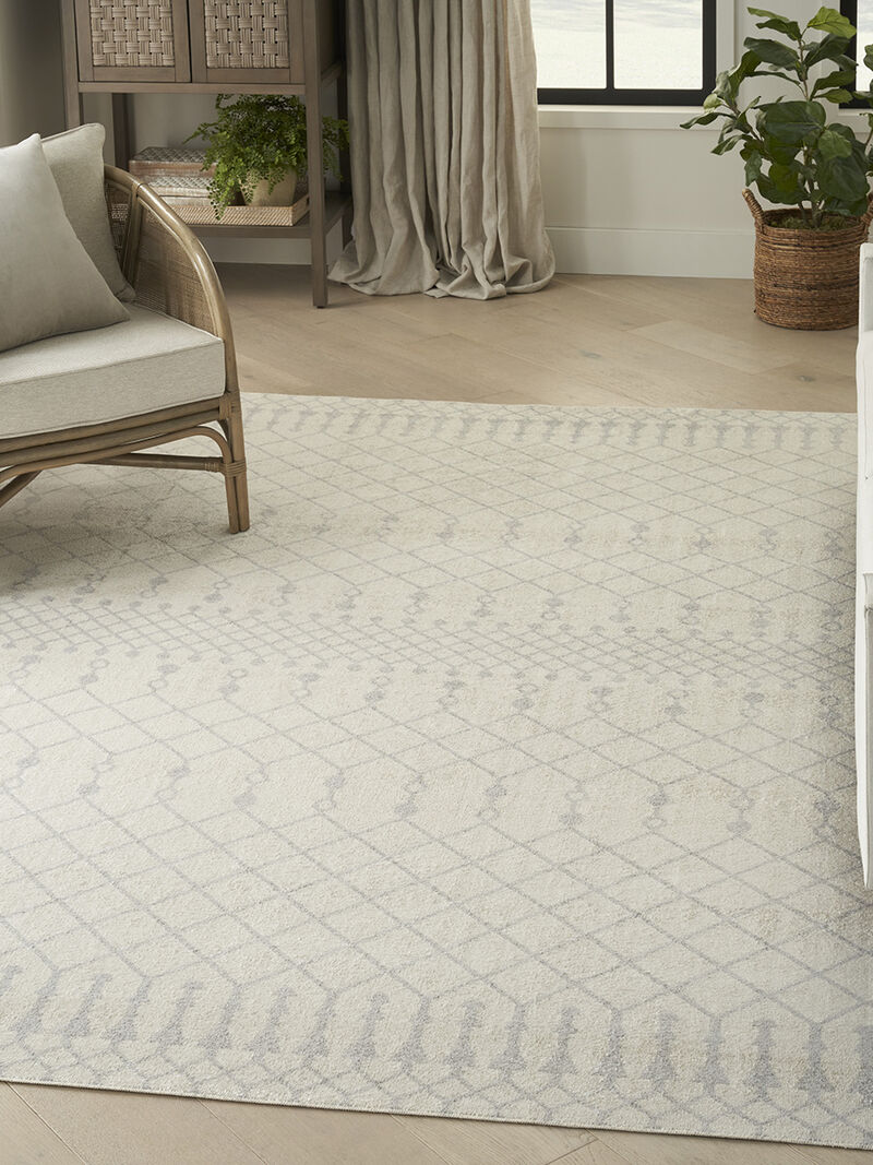 Astra Machine Washable ASW10 Ivory 7'10" x 10' Rug