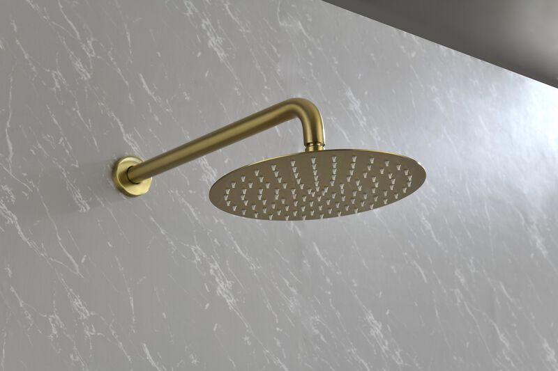 Wall-Mounted Shower System & Faucet Set Luxury Rainfall Shower Head with Handheld for Bathroom