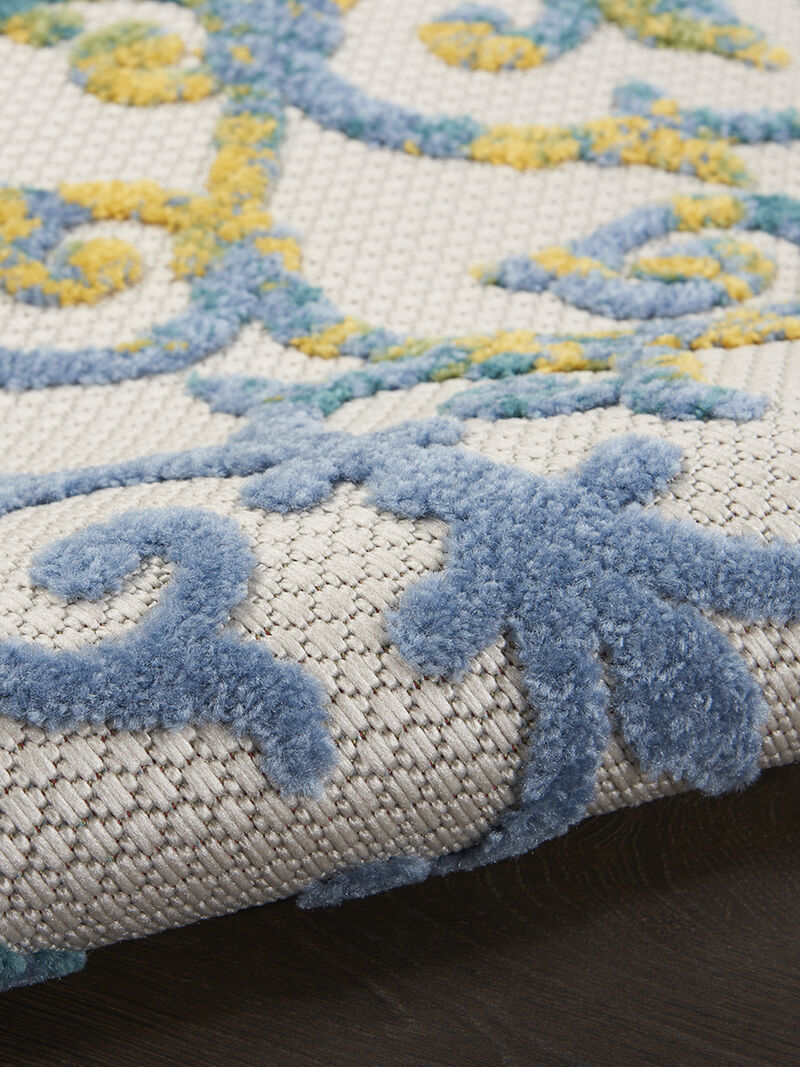 Aloha ALH21 Ivory/Blue 9' x 12' Rug