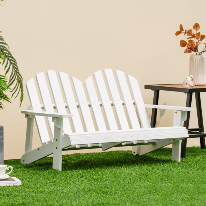 Hivvago 2 Person Adirondack Chair with High Backrest