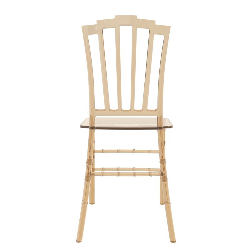 LeisureMod Synth Series Modern Dining Chair in Amber