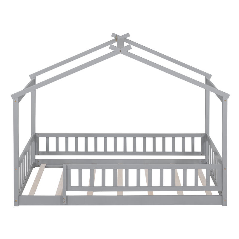 Merax Montessori Kids Bed  Modern Floor Bed
