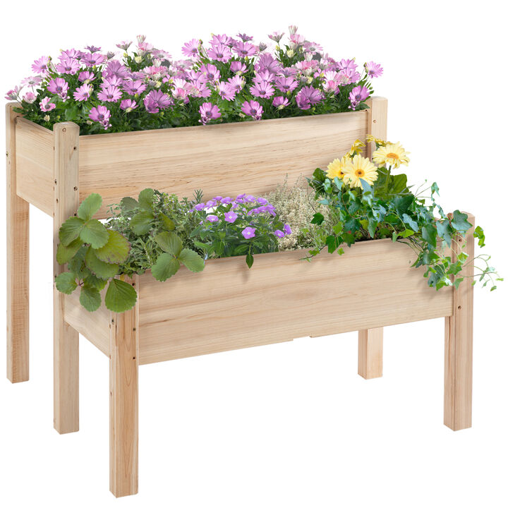 Streamdale Spacious Double-Decker Garden Bed Maximize Space, Enhance Growth