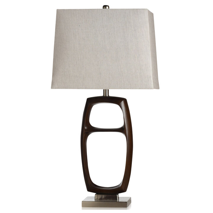 Wood Bridge Silver Table Lamp (Set of 2)