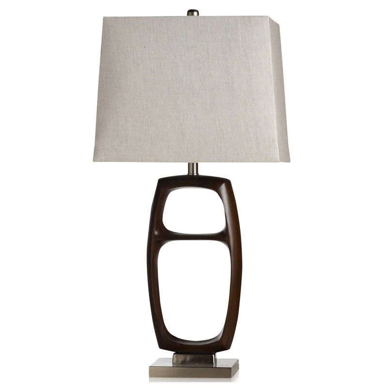 Wood Bridge Silver Table Lamp (Set of 2)
