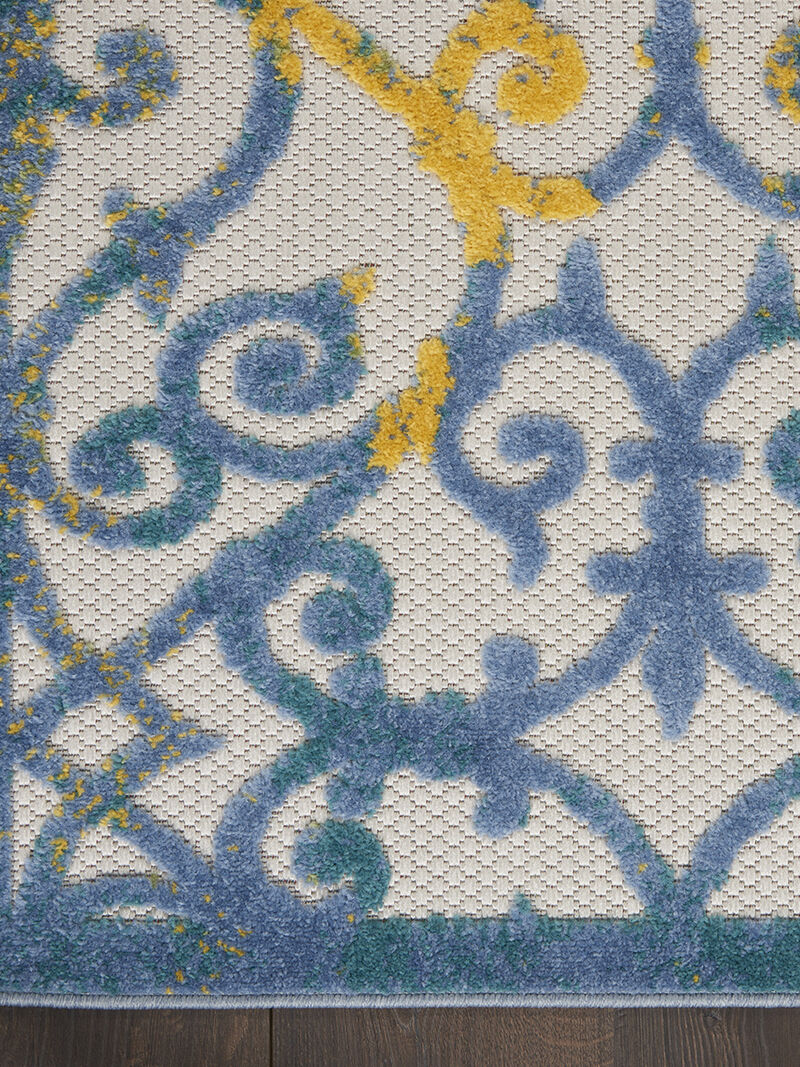 Aloha ALH21 Ivory/Blue 9' x 12' Rug