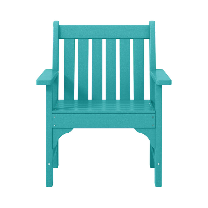 WestinTrends Outdoor Patio HDPE Adirondack Dining Arm Chairs (Set of 2)