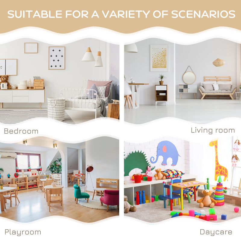 White Kids' Activity Center: 3-Piece Table & Chair Set with Storage