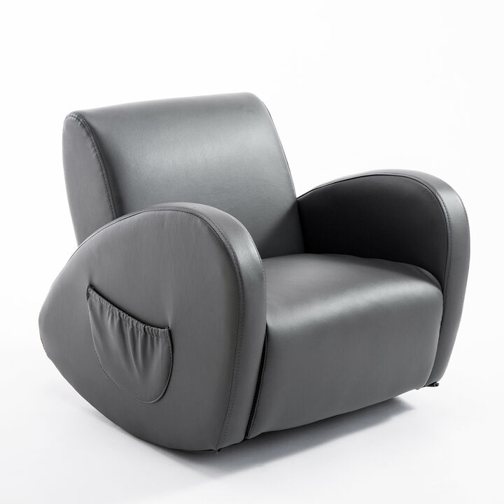 Childrens Soft & Comfortable Sofa Recliner w/ Storage for Remotes & Books