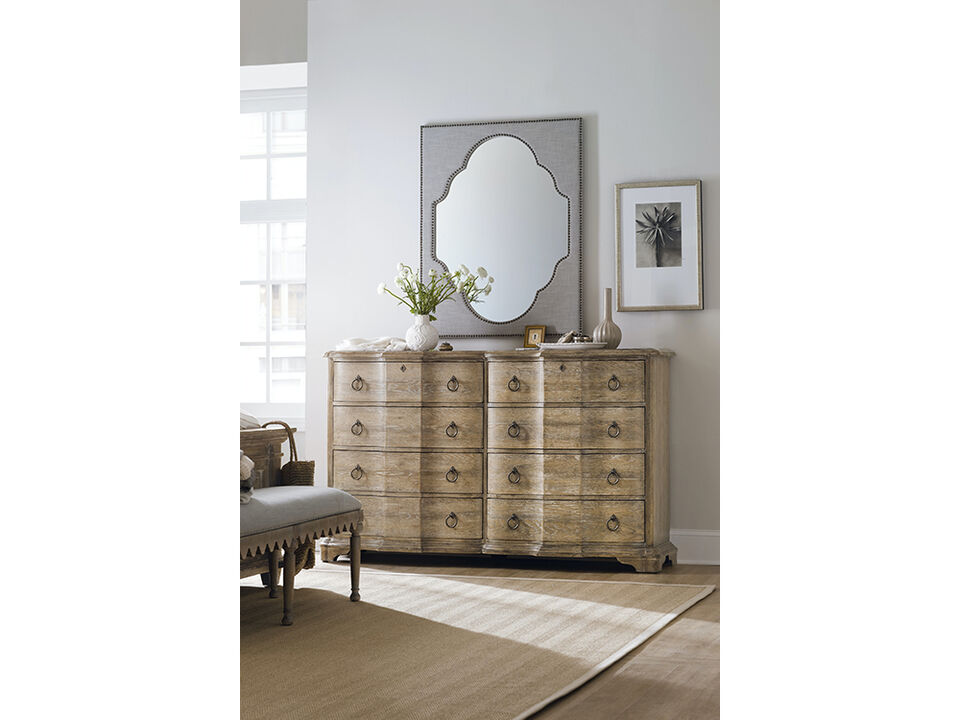 Boheme Nourmand Linen Wrapped Mirror