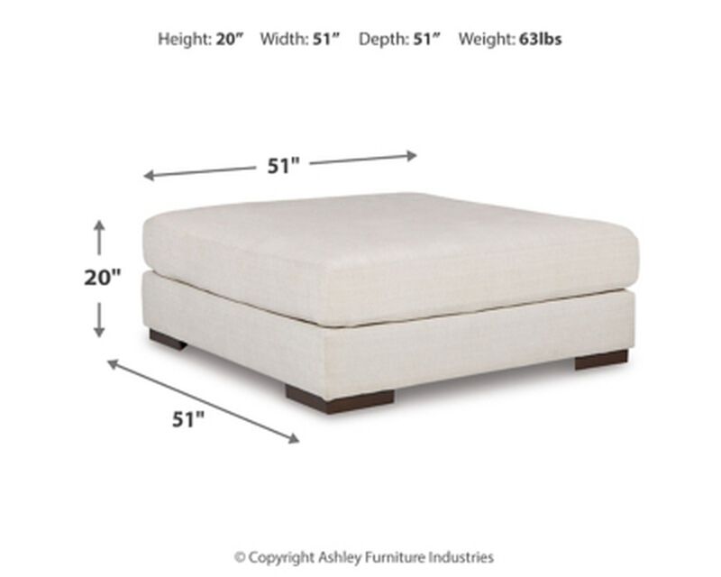 Oversized Accent Ottoman