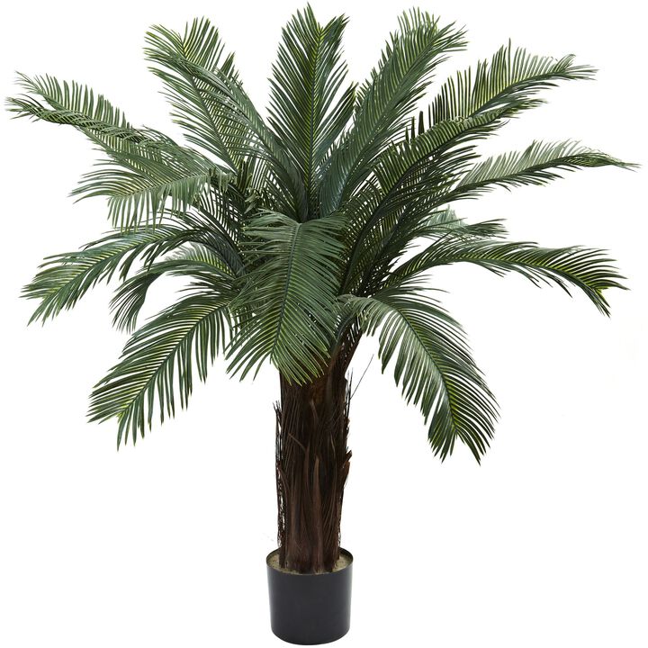 Hivvago 4 Feet Cycas Tree UV Resistant (Indoor/Outdoor)