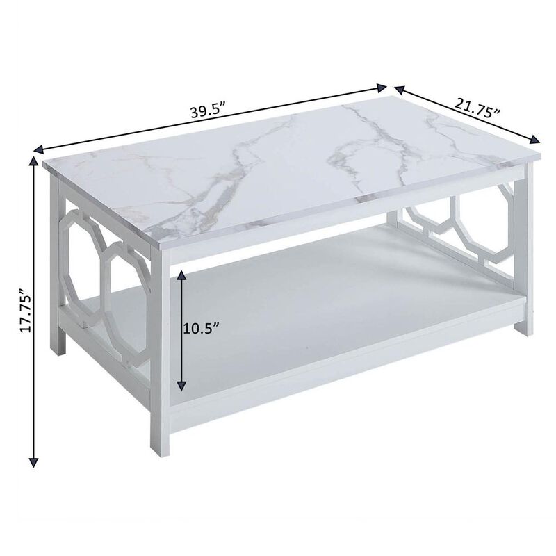 Convience Concept, Inc. Omega Coffee Table with Shelf