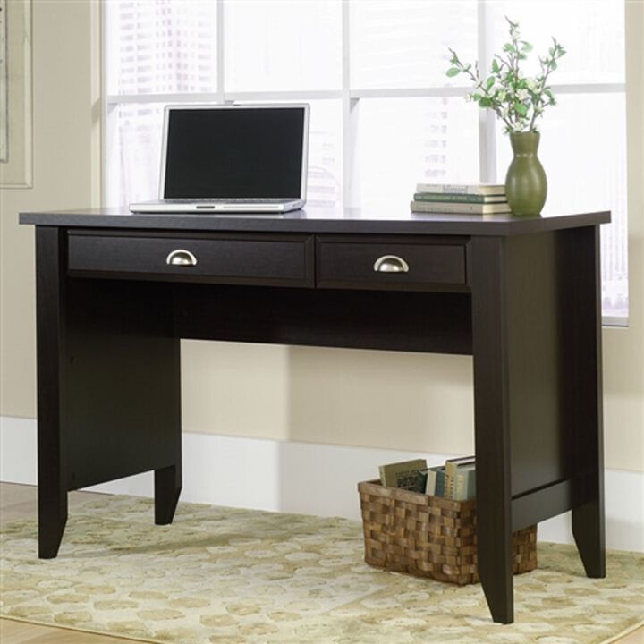 Computer Desk with Slide-Out Keyboard Tray in Mocha Finish