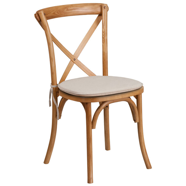 Wood Cross Back Chairs